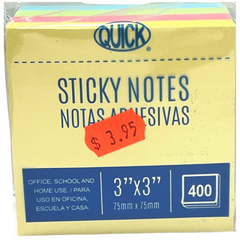Copy of Sticky Notes 3x3 400 Hojas Colores Pasteles Surtidos