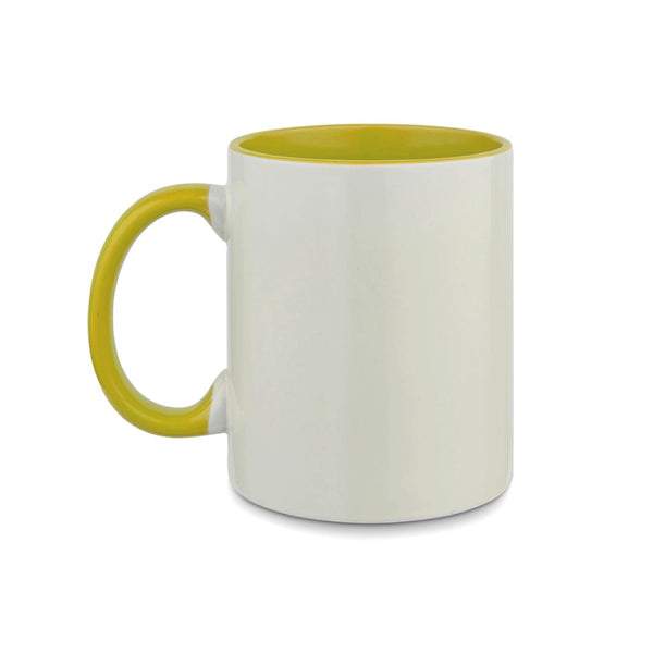 11oz Colored Inner Mug - Yellow