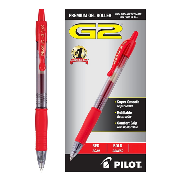 Bolígrafo Pilot G2 Rojo .7