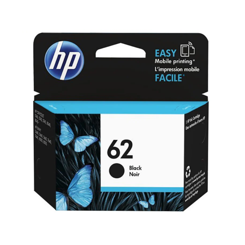 Cartucho de Tinta Original / Compatible/ Refill : HP 62 Black