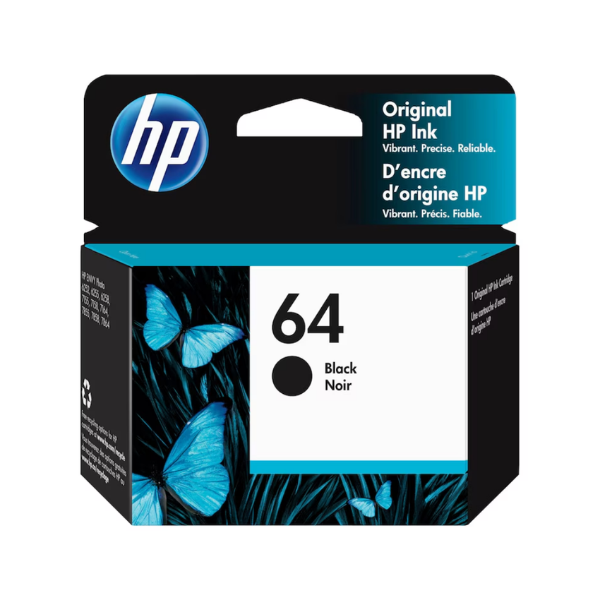 Cartucho de Tinta Original / Refill : HP 64 Black