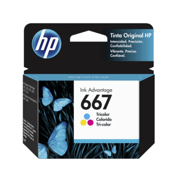 Cartucho de Tinta Original / Refill : HP 667 Color :
