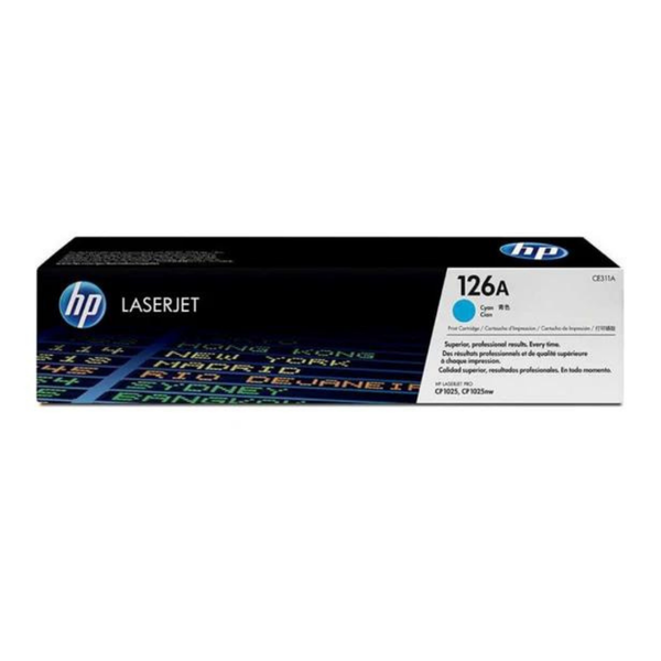 Cartucho de Toner Original / Compatible: HP®-126A-Cyan (CE311A)