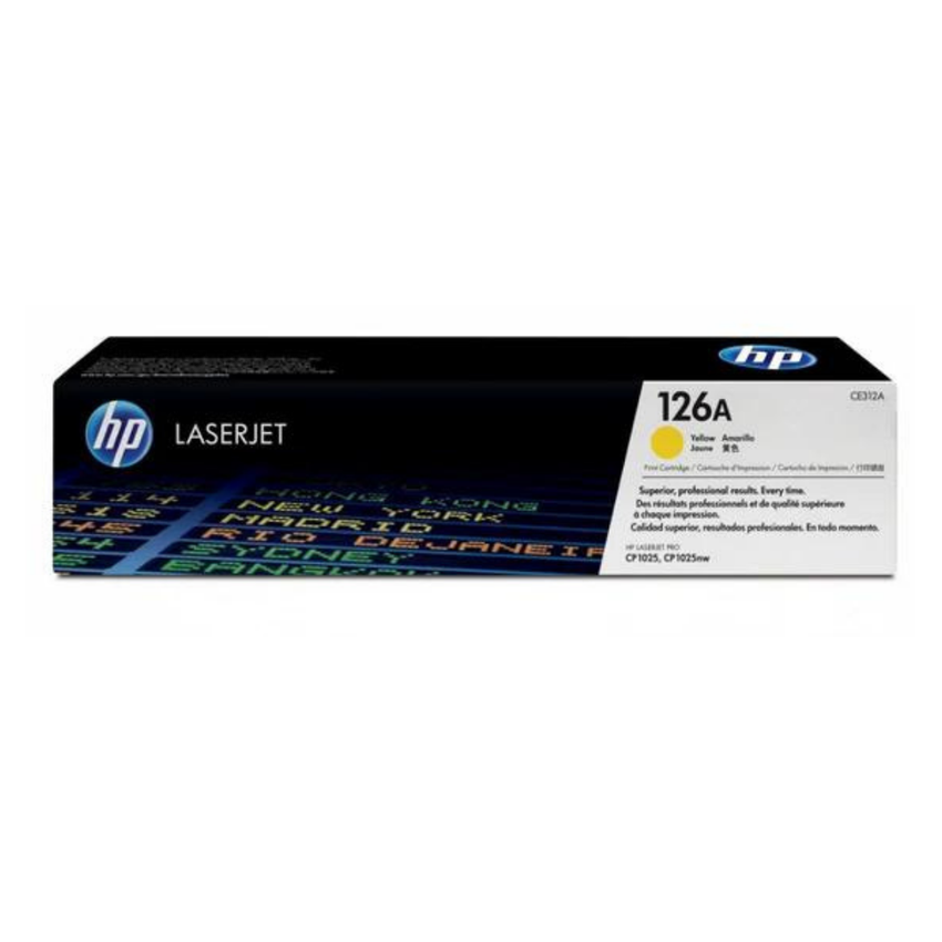 Cartucho de Toner Original / Compatible: HP®-126A-Amarillo (CE312A)