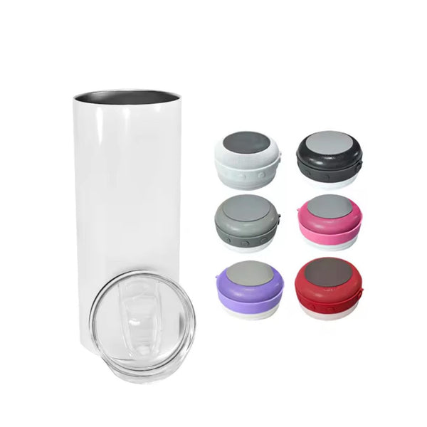 20oz Bluetooth Speaker Skinny Tumbler