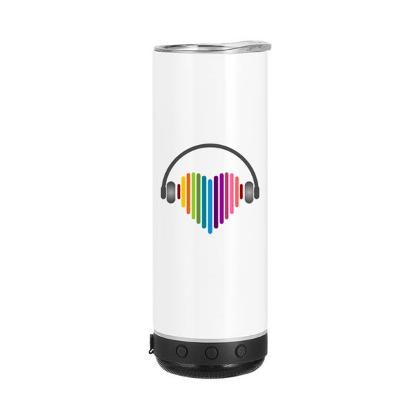 20oz Bluetooth Speaker Skinny Tumbler