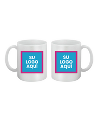 TAZA BLANCA 11 OZ CON 2 LOGO (AMBOS LADOS)