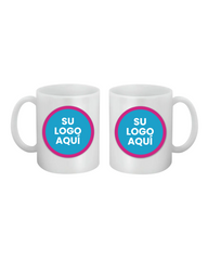 TAZA BLANCA 11 OZ CON 2 LOGO (AMBOS LADOS)