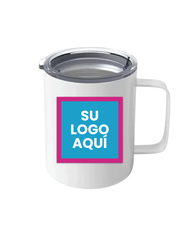 TAZA DE METAL BLANCA 12 OZ