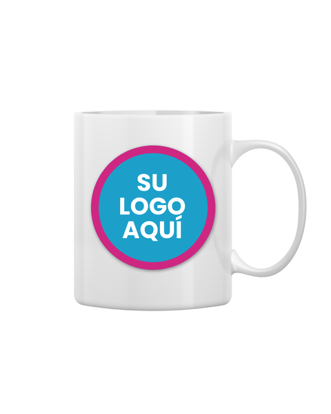Taza blanca 11oz con Logo o Arte