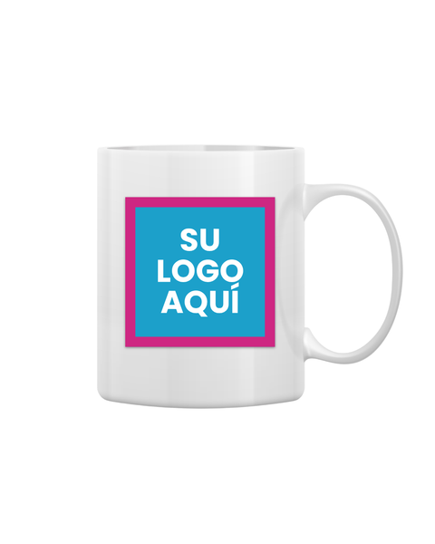 Taza blanca 11oz con Logo o Arte