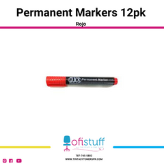 Permanent Markers 12 PK