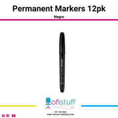 Permanent Markers 12 PK