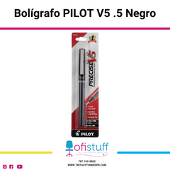 Bolígrafo Pilot V5 0.5 Negro