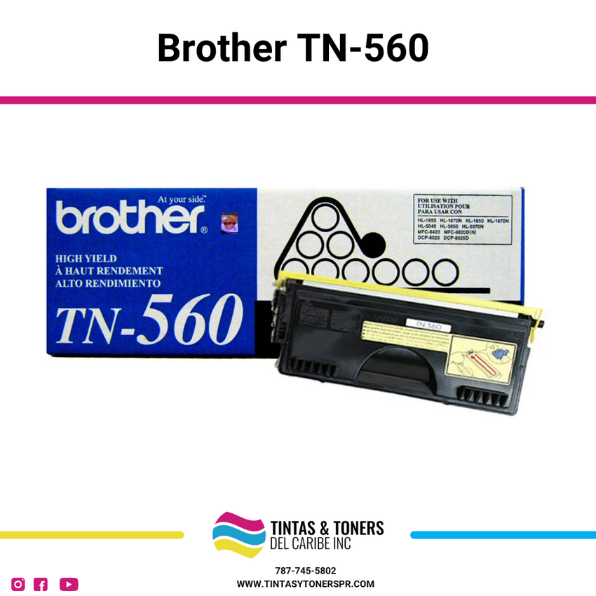 Cartucho de Toner Original con: Brother®-TN560