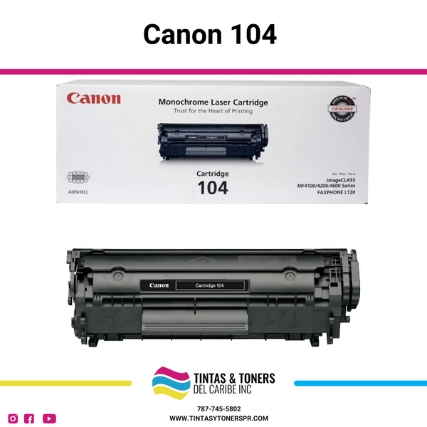 Cartucho de Toner Original / Compatible: Canon®-104