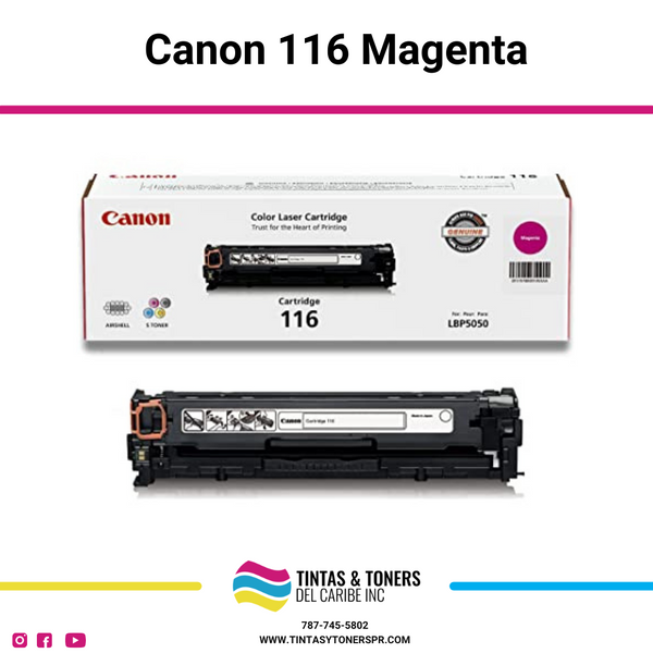 Cartucho de Toner Original / Compatible: Canon®-116-MAGENTA