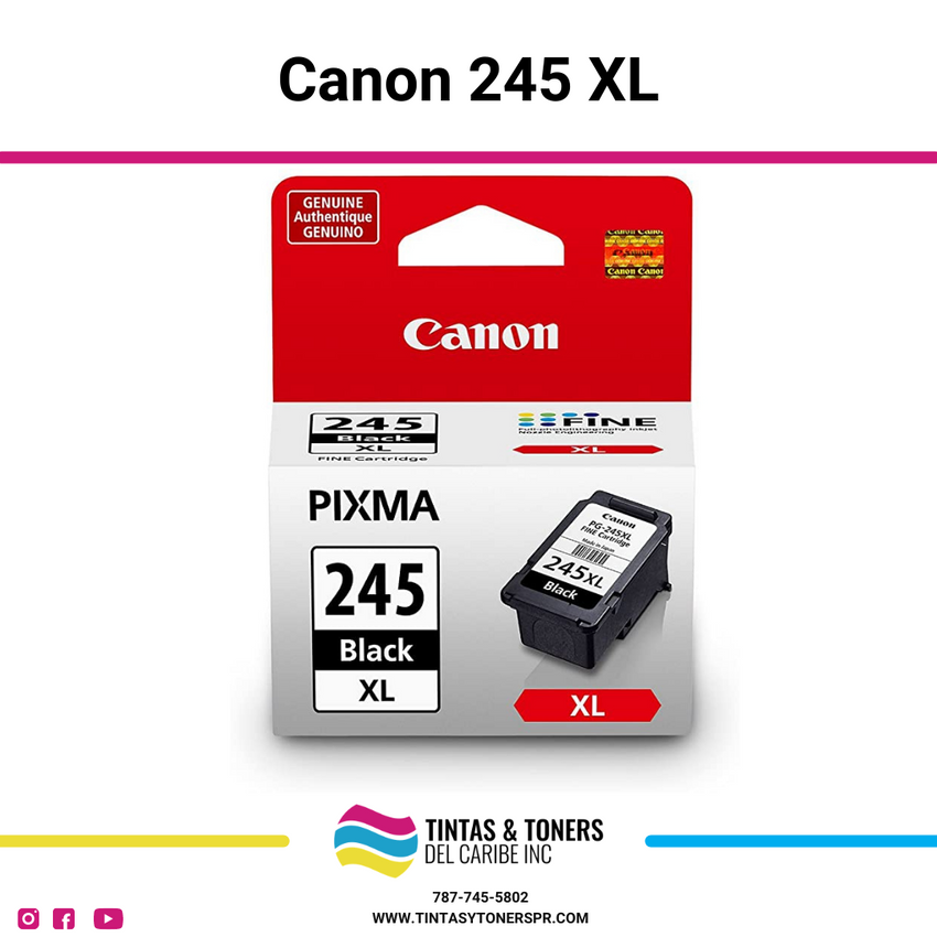 Cartucho de Tinta Original / Compatible / Refill : Canon PG245XL