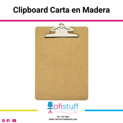 Clipboard Carta Madera