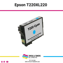 Cartucho de Tinta Compatible con: Epson T220XL Cyan
