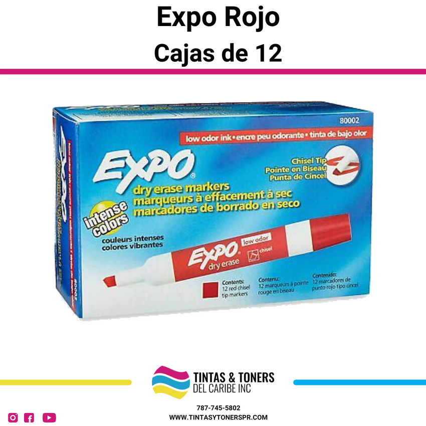 Expo Rojo Caja de 12