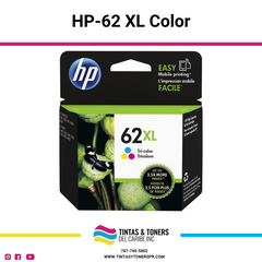 Cartucho de Tinta Original / Refill : HP 62XL Color