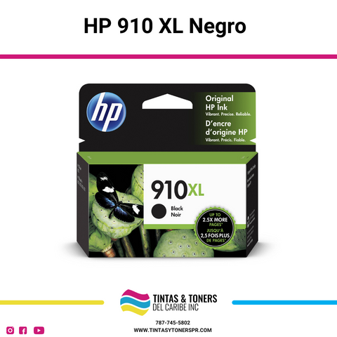 Cartucho de Tinta Original : HP 910 XL Negro