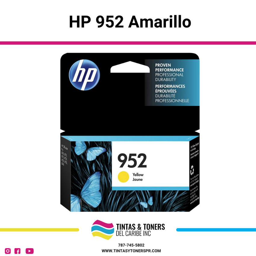 Cartucho de Tinta Original: HP 952 Amarillo