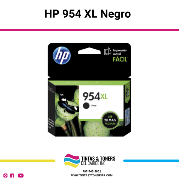 Cartucho de Tinta Original / Compatible : HP 954 XL Negro