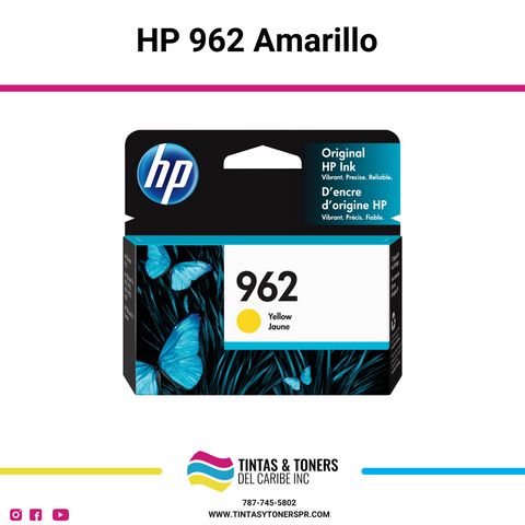Cartucho de Tinta Original: HP 962 Amarillo