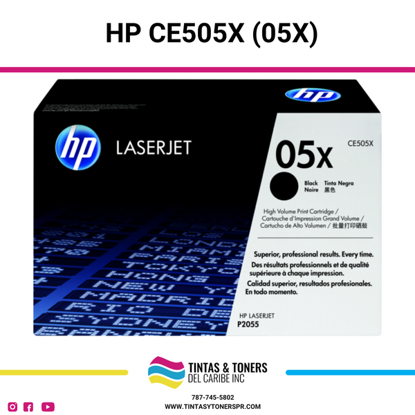 Cartucho de Toner Original / Compatible con: HP®-05X