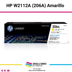 Cartucho de Toner Original: HP®-W2112A (206A) Amarillo