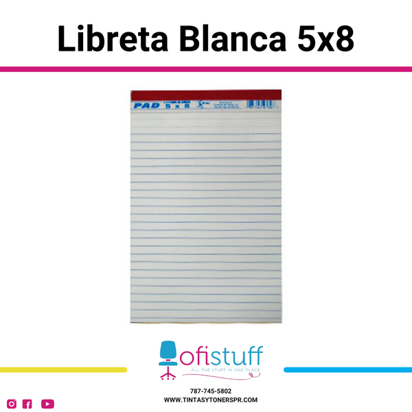 Libreta Blanca 5x8