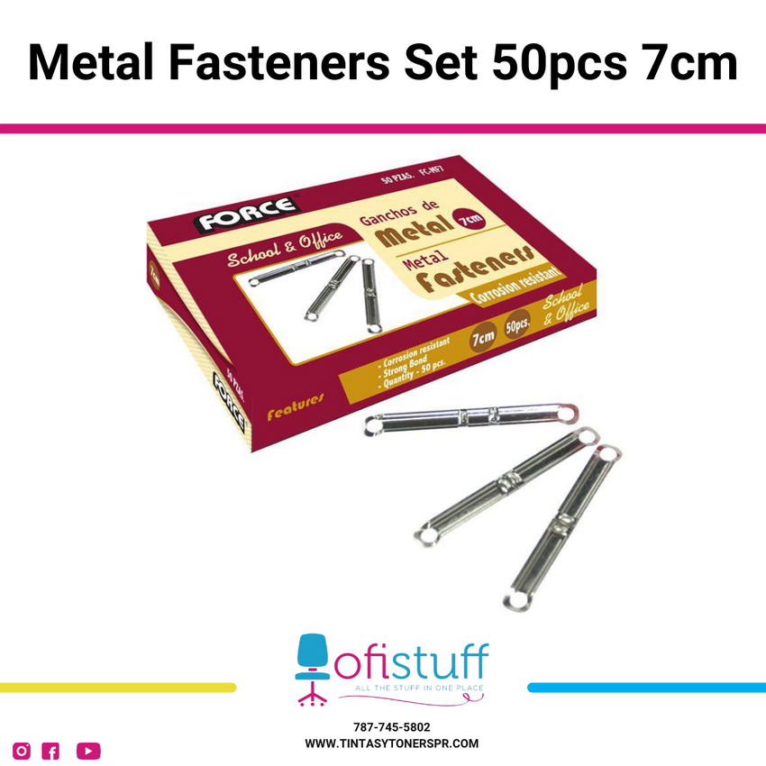 Metal Fasteners Set (50)