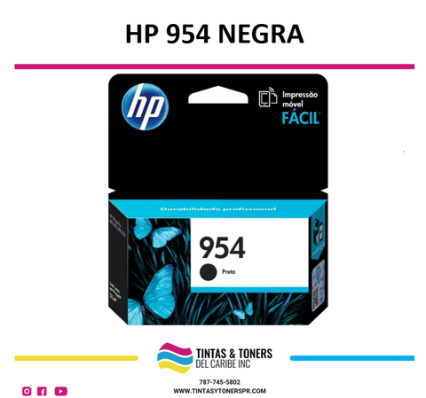Cartucho de Tinta Original : HP 954 Negro