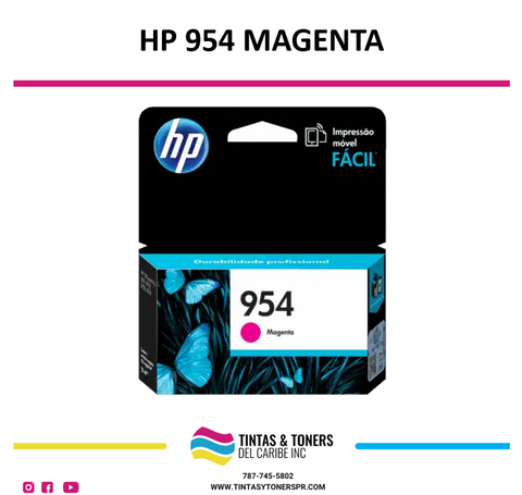 Cartucho de Tinta Original : HP 954 Magenta