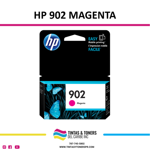 Cartucho de Tinta original con: HP 902 Magenta