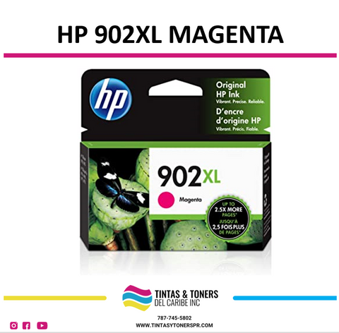 Cartucho de Tinta Original / Compatible : HP 902XL Magenta