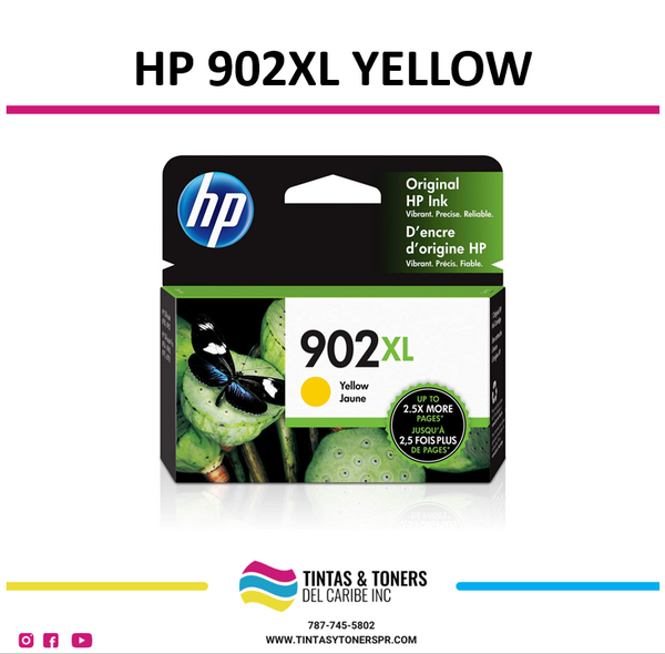 Cartucho de Tinta Original / Compatible : HP 902XL Yellow