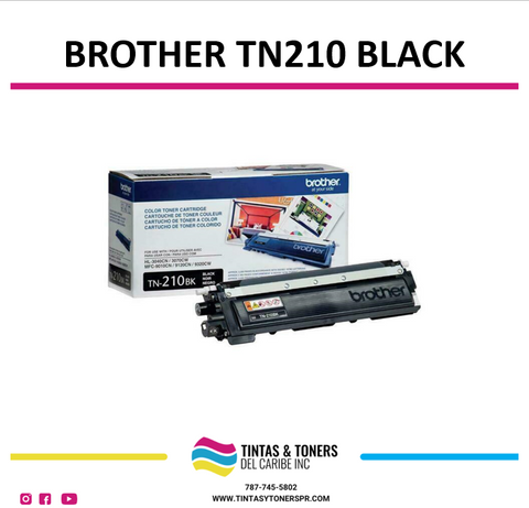 Cartucho de Toner Original / Compatible: Brother®-TN210 Black