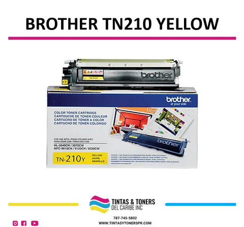 Cartucho de Toner Original / Compatible: Brother®-TN210 Yellow