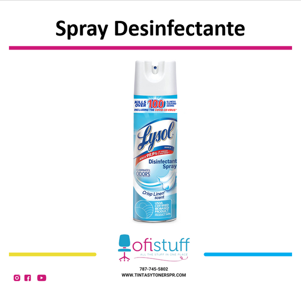 Spray Desinfectante13 oz. 70% Alcohol
