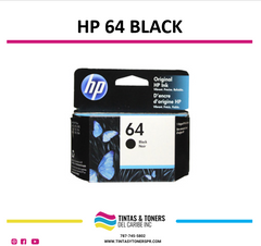 Cartucho de Tinta Original / Refill : HP 64 Black