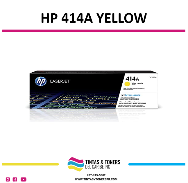 Cartucho de Toner Original con: HP®-414A Yellow